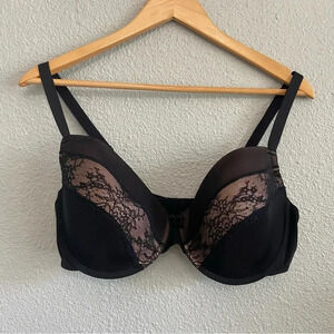 Adore me Mirianne Push Up Bra Size 40DD Black Lace